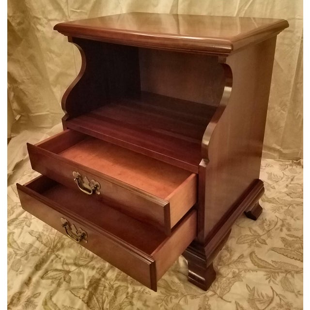 Mid Century Kling Furniture Co. Cherry Nightstand Chairish