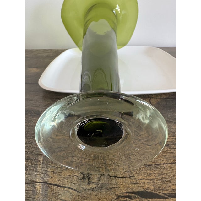 Vintage Mid-Century Modern Trumpet Vase For Sale - Image 4 of 5