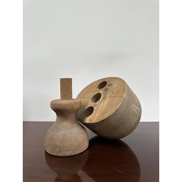 Vintage Industrial English Millinery Haberdashery Hat Block, 1950s For Sale - Image 3 of 6