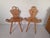 Set of Spanish Pine Wood Birthing Stools, 1950s For Sale - Image 9 of 9