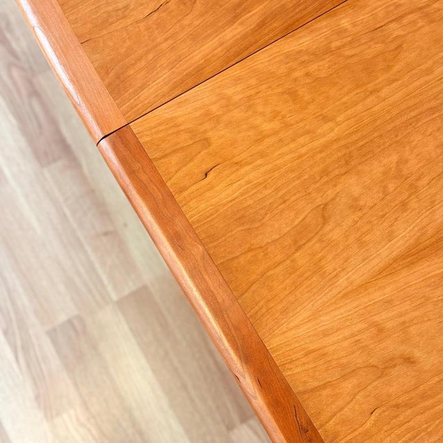 Wood Large Oval Cherrywood Dining Table from Skovby Møbelfabrik, Denmark, 1970s-1980s For Sale - Image 7 of 12