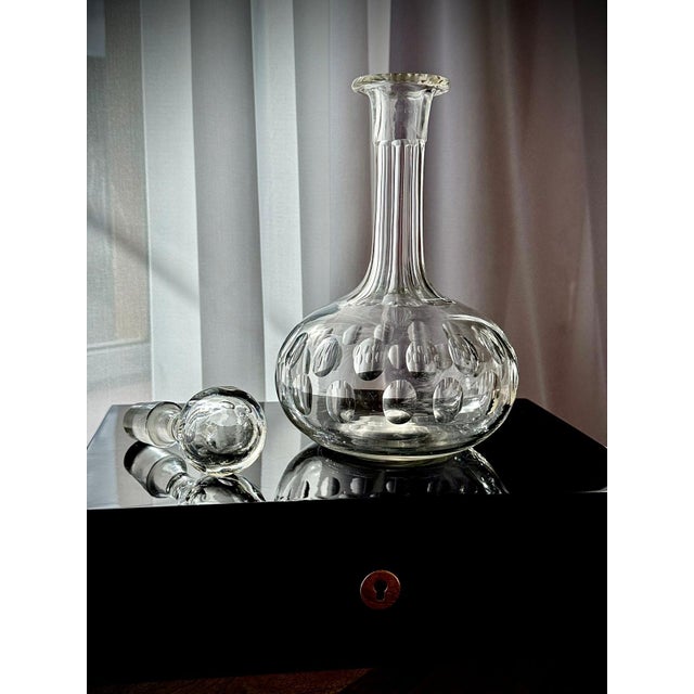 Victorian Shaft and Globe Glass Decanter, England, 1880 For Sale - Image 12 of 16