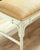 Matthew Izzo Home Asha Natural Rattan Bench With White Painted Base For Sale - Image 9 of 9