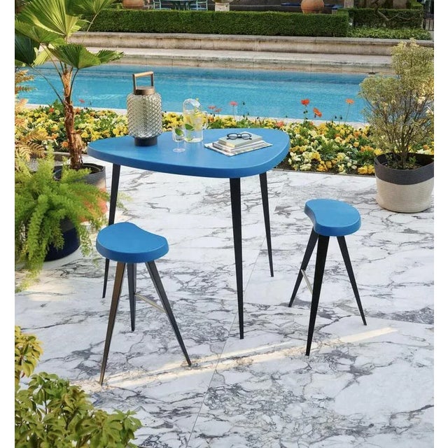 Mexique Stool and Table by Charlotte Perriand for Cassina, Set of 2 For Sale - Image 12 of 13