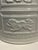 Chinoiserie Rare! Vintage White Ceramic Foo Dog Decorated Lidded Jar Made in Italy 7.5" For Sale - Image 3 of 11