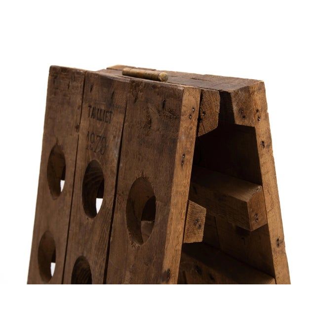 Talliet French Champagne Oak Riddling Rack 1979 For Sale - Image 10 of 11