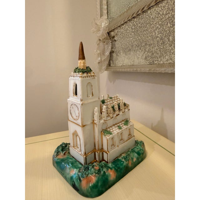 Staffordshire 19th Century English Staffordshire Church Pastille Burner For Sale - Image 4 of 8