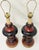 Red 1960s Red Black & Gilt Ceramic Table Lamps, American Modern - a Pair For Sale - Image 8 of 18