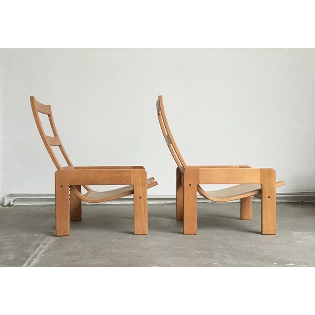 Set of Vintage Swedish Beech Lounge Chairs by Yngve Ekström for Swedese, 1970s For Sale - Image 3 of 18