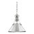 Hudson Valley Lighting Mark D. Sikes Metal No.2 1-Light Small Pendant, Polished Nickel For Sale