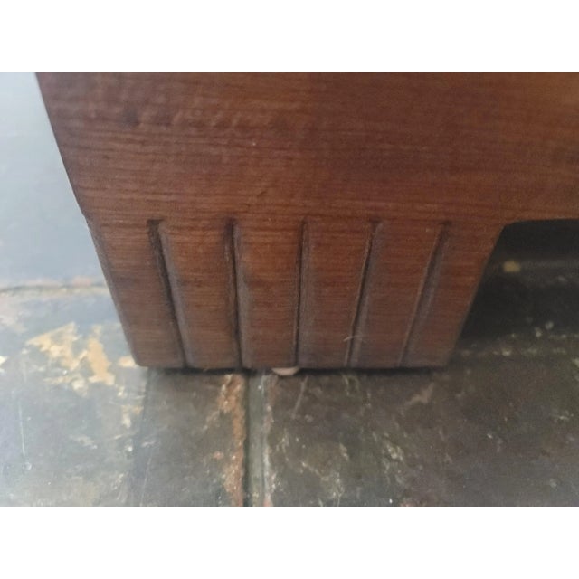This is a wonderful 1920's Art Deco Dog Bed made of a redish walnut wood. All solid and Cushion comes out or you can place...