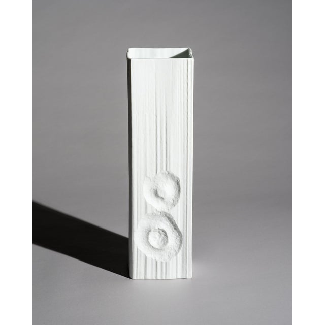 Op-Art Floor Vase by Martin Freyer for Rosenthal, 1960s For Sale - Image 6 of 11