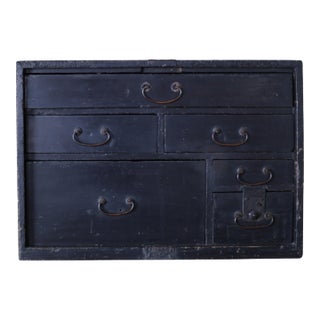 Japanese Antique Bk Small Drawer Meiji / Tansu Storage Wabisabi For Sale