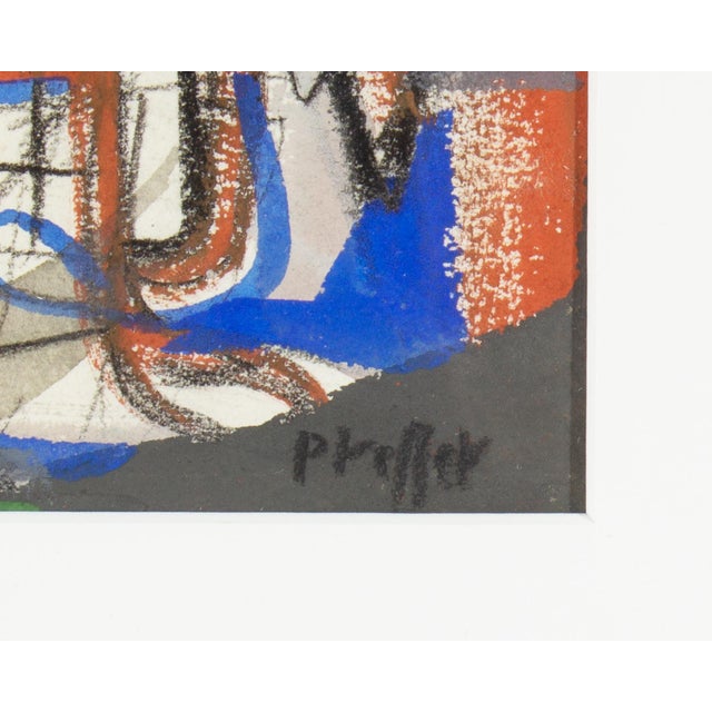 Paper Abstract Mixed Media Painting by Josef Presser For Sale - Image 7 of 8