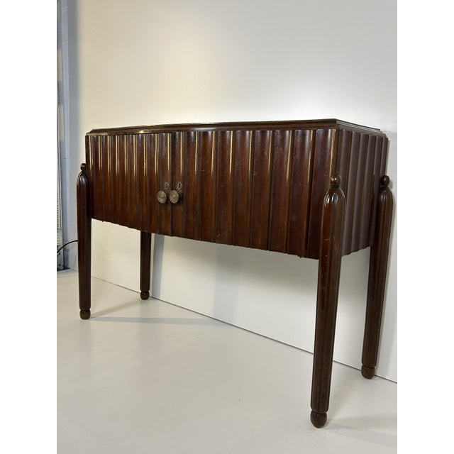 Art Deco Walnut Sideboard, 1930s For Sale - Image 6 of 18