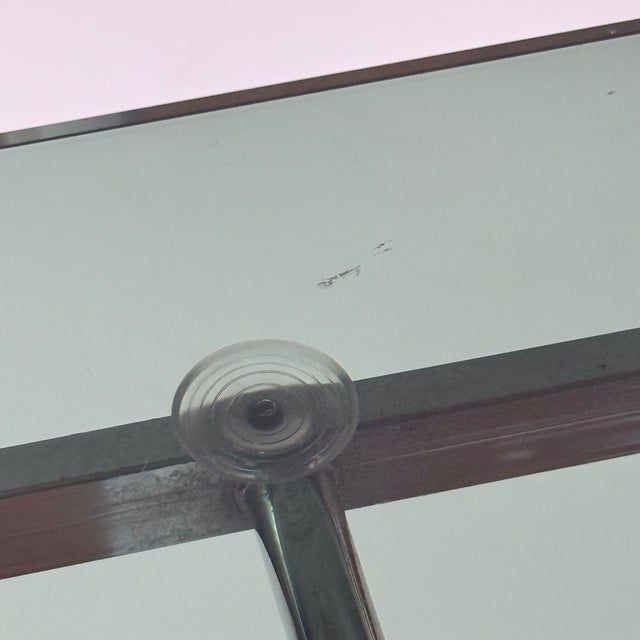 Metal Adjustable Chrome Table from Allegri Parma, Italy, 1970s For Sale - Image 7 of 11
