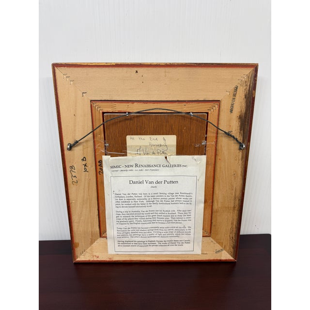 Daniel Van Der Putten "After the Harvest" Oil Painting, Signed For Sale - Image 12 of 12