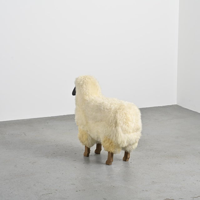 Natural Wool Sheep, France, 1980s For Sale - Image 6 of 9