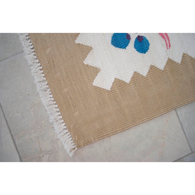 Turkish Silk Rug Kilim Hand Woven Chintemani Motif Oushak Area Rug - 4′4″ × 6′3″ For Sale - Image 12 of 18