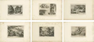 Flanders and Holland, 1820, Prints, Set of 6