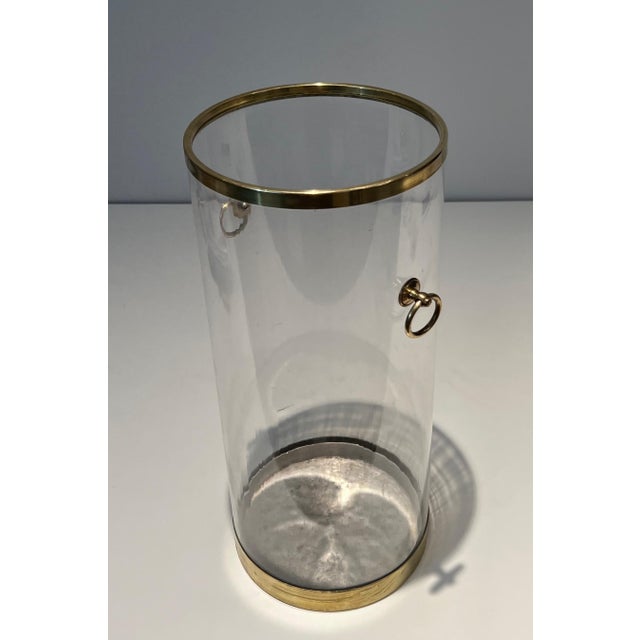 Round umbrella stand in lucite and brass. French work. Circa 1970 For Sale - Image 17 of 18