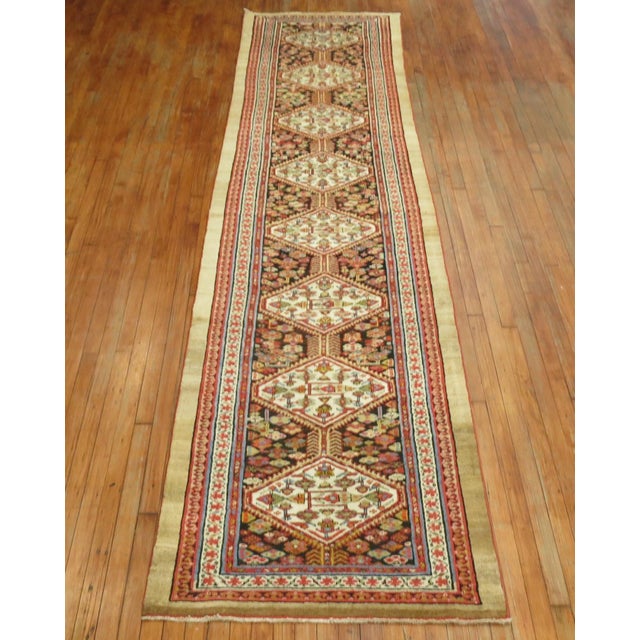 Early 20th Century Antique Tribal Persian Serab Traditional Runner - 3'2" x 13'1" For Sale In New York - Image 6 of 6