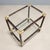 Wood Bamboo and Brass Coffee Table with Wheels, 1950s-1960s For Sale - Image 7 of 9