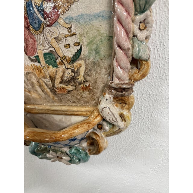 Holy Water Stoup of St. Michael the Archangel, 1960 For Sale - Image 4 of 13