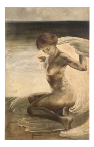 Italian Artist, Nude of a Young Woman, 1920, Oil on Canvas