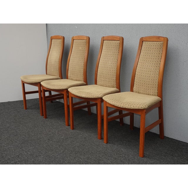 Mid-Century Modern Set Four Vintage Danish Modern Bendixon Design Dining Chairs ~ Made in Denmark For Sale - Image 3 of 12