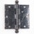 This Classic style door hinge is made of black finish steel with ball tips, five knuckles, and a template hole pattern....