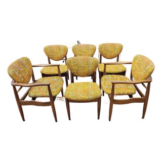 Mid 20th Century Finn Juhl Style for John Stuart Dining Chairs, Set of 6 For Sale