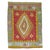 A one of a kind vintage Turkish Kilim with a traditional central medallion and border design. The field is a bright red,...