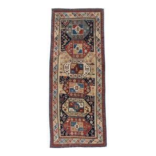 Antique Oriental Animal Design Runner Rug 3'4 X 8'5 For Sale