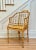 1960s Baker Furniture Faux Bamboo & Cane Tub Armchair For Sale - Image 11 of 12