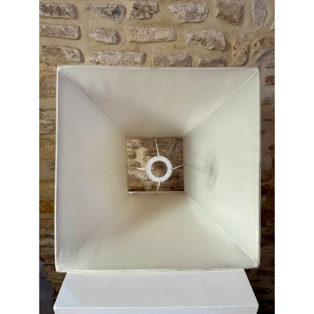 Vintage Acrylic Glass and Brass Floor Lamp from Maison Roméo, 1970s For Sale - Image 3 of 18