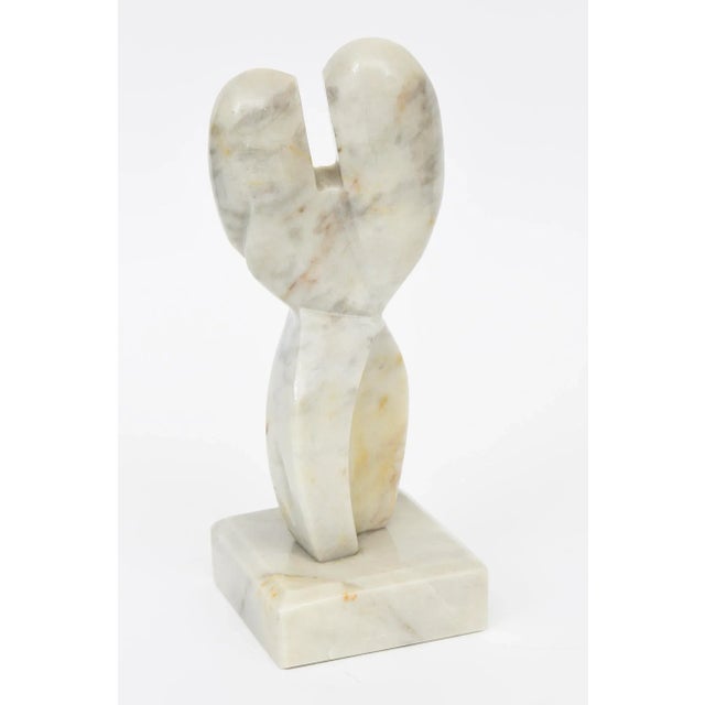 Vintage Cubist Abstract Variegated Marble Sculpture 1970's For Sale - Image 4 of 12