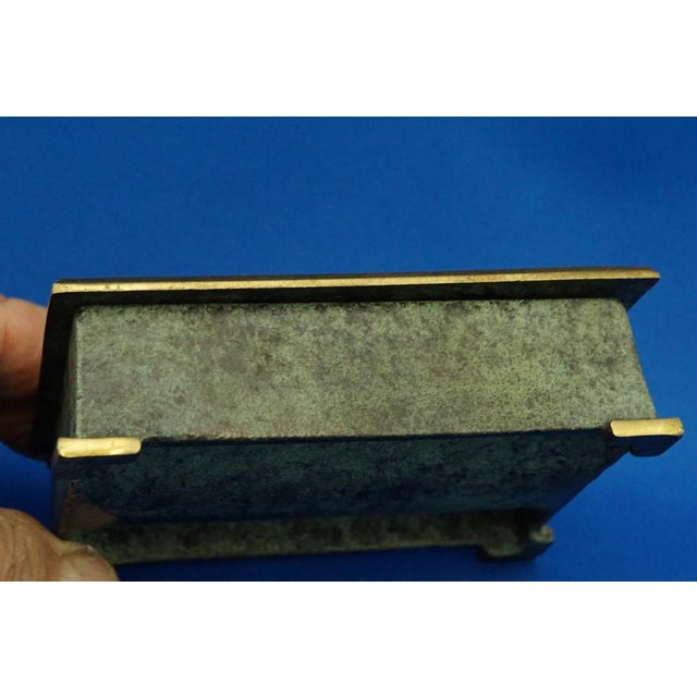 Vintage Danish Bronze Cigarette Box by Aedel Malm, 1920s For Sale - Image 18 of 18