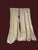 Custom cream colored hand woven silk drapery panels. Pinch pleated, lined with 2” leading edge pleat and a 4” hem. 2 pairs...