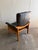 Mid-Century Modern 1960s Swedish Adjustable Black Leather Lounge Armchair by Göte Möbler - Mid-Century Modern Recliner For Sale - Image 3 of 6