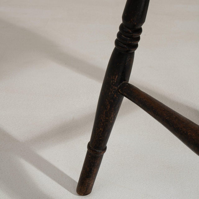 19th Century France Brown Wood Lounge Chair For Sale - Image 11 of 11