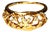 Late 20th Century Size 6.5 18K Yellow Gold Hidalgo Interchangeable Floral Jacket Diamond Band Ring For Sale