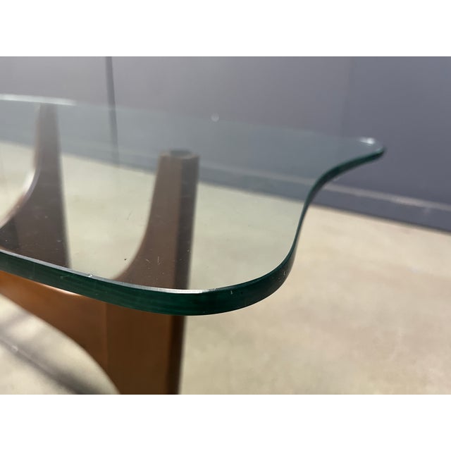 Mid-Century Scandinavian Teak and Glass Coffee Table, 1960s For Sale - Image 3 of 12