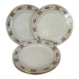 Vintage Johann Haviland China Primrose Dinner Plates- Set of 4 For Sale