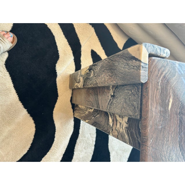 Italian Marble “Eye” End Tables Attributed to Roche Bobois - A Pair For Sale - Image 9 of 13