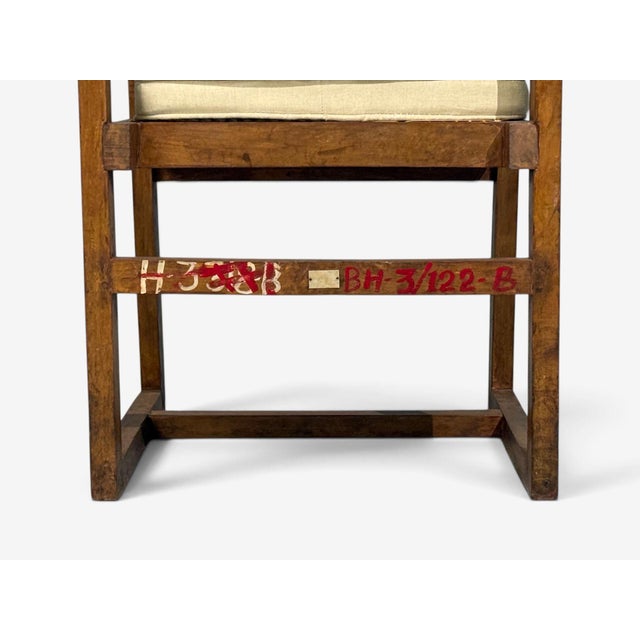 Pierre Jeanneret, 'Box' Armchair, Teak, Cane, Chandigarh, India, 1960s For Sale - Image 14 of 15