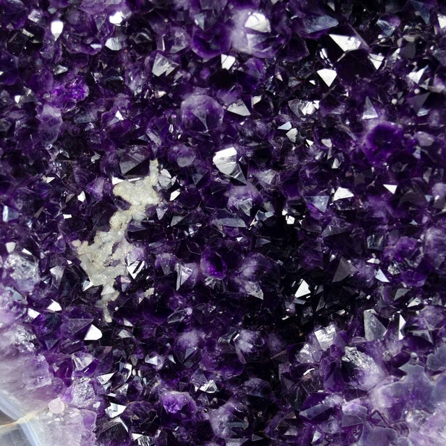 Amethyst Amethyst Cluster on Stand, 69 Pounds, 48 Inches (#H0374 Uruguay) For Sale - Image 8 of 14