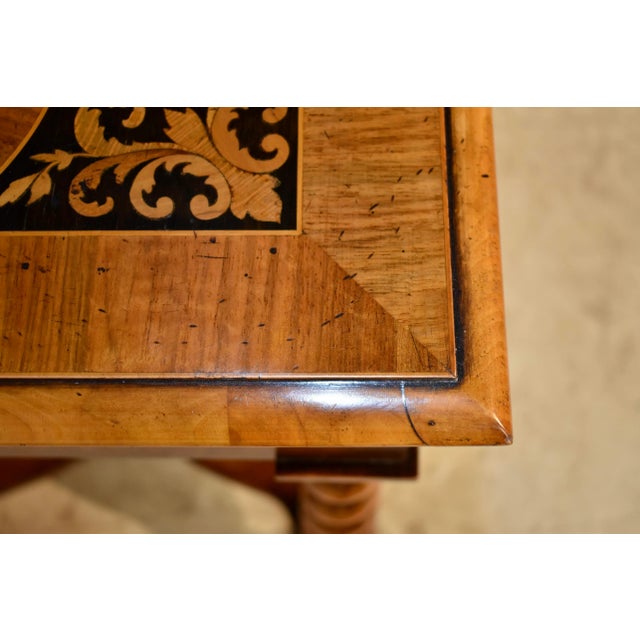 Edwardian English Marquetry Side Table, C. 1900 For Sale - Image 12 of 13