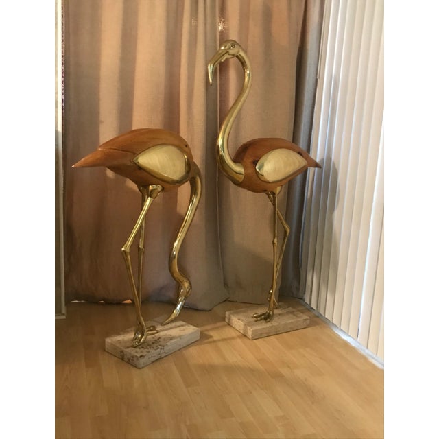 1970s Life-Size Stylized Flamingo Scuptures - a Pair For Sale In Dallas - Image 6 of 12