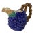 Vintage Fitz and Floyd Ceramic Grape Motif Pitcher For Sale